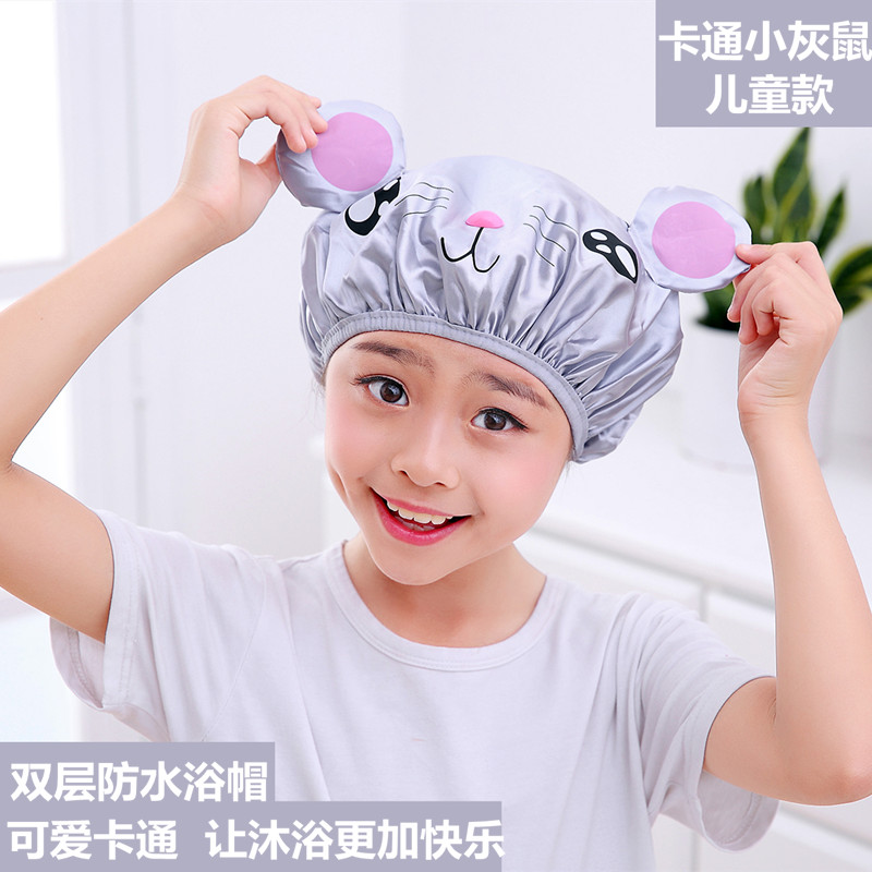 女款可愛浴室淋浴洗澡。裝浴帽防水成人卡通家用兒童幹發洗頭帽在類目 家庭/個人清潔工具, 個人洗護清潔用具, 浴帽中 - 來自Buy2taobao.com提供專業的淘寶代購服務