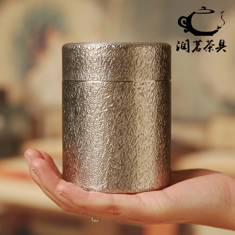 纯手工锤纹锡罐茶叶罐纯锡金属密封罐大号小号迷你便携茶叶保鲜罐在类目 餐饮具, 茶具, 茶叶罐中 - 来自Buy2taobao.com提供专业的淘宝代购服务