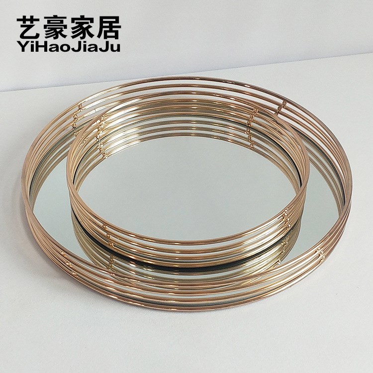 Decoration Tray Europe beautiful Metal Mirror Tray Decoration Home Furnishing Open Houses hotel Jewelry Decorationin the Accessories/Fashion Jewelry, DIY Fitting , Line category - from Buy2taobao.com to provide professional Taobao agent buy service