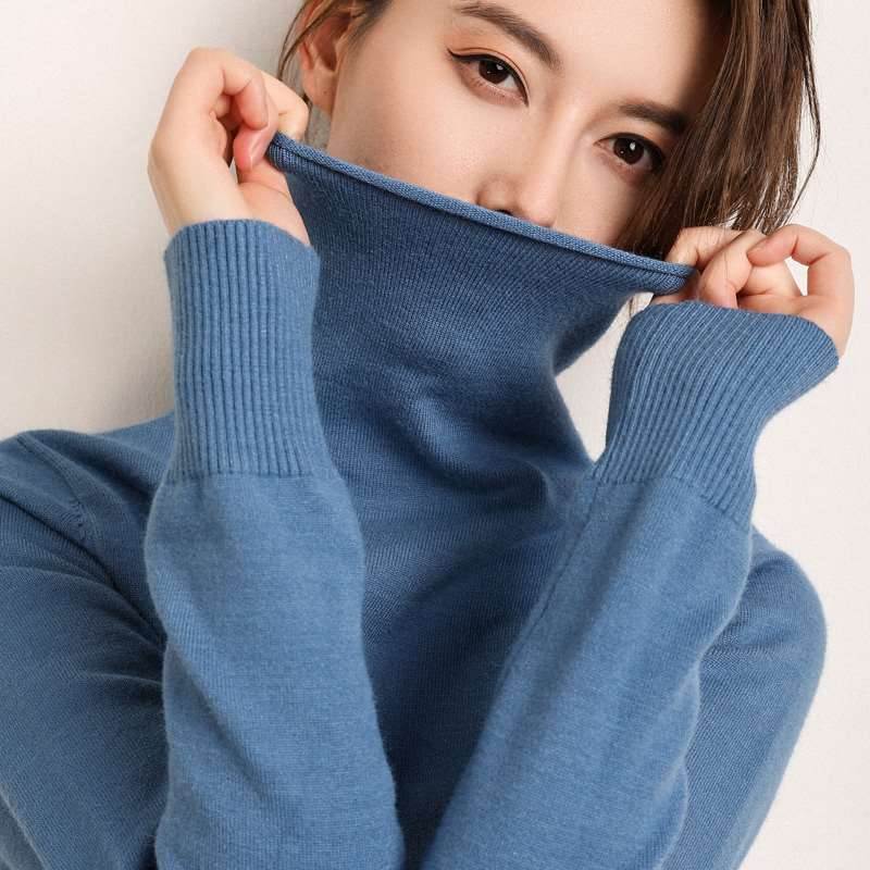 套頭半高領新款韓版女裝打底衫春秋純色寬松厚女子短款毛衣在類目 女裝/女士精品, 毛衣中 - 來自Buy2taobao.com提供專業的淘寶代購服務