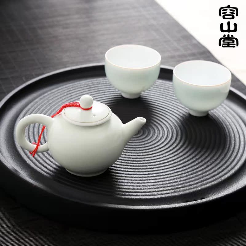 Gudetai Pottery Storage tea tray circular Tea Service Saucer Kungfu Online tea setin the Tableware , Tea set , Tea tray category - from Buy2taobao.com to provide professional Taobao agent buy service