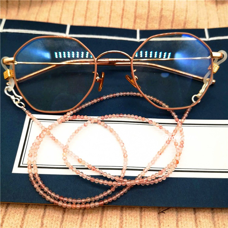 Pure handwork customized strawberry glasses Lanyard Presbyopic glasses Chains Send parents Elder lady Retro chainin the Accessories/Fashion Jewelry, DIY Fitting , Chain category - from Buy2taobao.com to provide professional Taobao agent buy service
