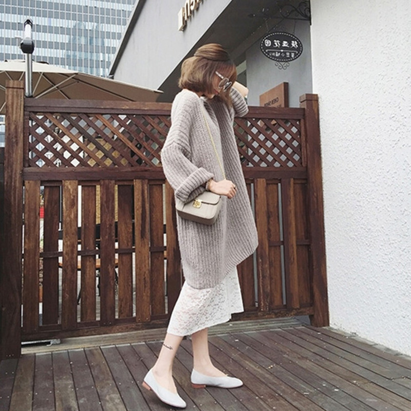 版宽松慵懒蕾丝毛衣女中长款连衣裙两件套潮2019秋冬新款套装裙韩在类目 模玩/动漫/周边/cos/桌游, Cosplay服饰/道具/服务, Cosplay女装中 - 来自Buy2taobao.com提供专业的淘宝代购服务