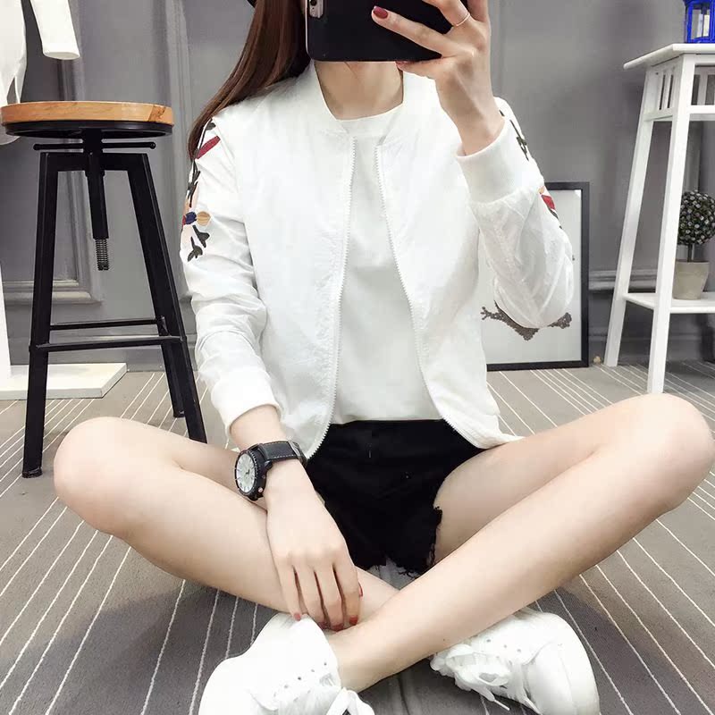 2019春夏秋季新款大码刺绣棒球服女防晒衣蕾丝薄外套宽松短夹克衫在类目 餐饮具, 茶具, 其它中 - 来自Buy2taobao.com提供专业的淘宝代购服务