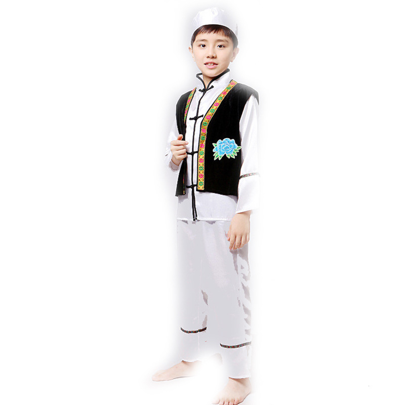 六一儿童演出服少数民族服装回族撒拉族保安族舞台服舞蹈服|msdalam kategori Ciri-ciri kraftangan, Minoriti mempunyai kraf, Bonan - dari Buy2taobao.com untuk memberikan perkhidmatan ejen Taobao profesional membeli