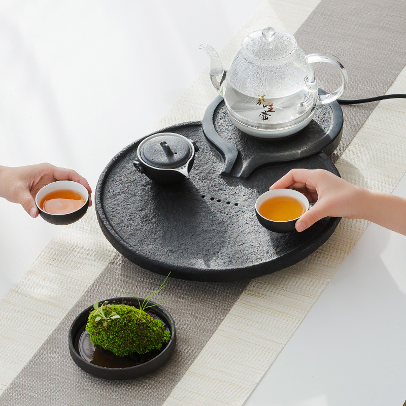 the republic of korea Green Tan Wood stone Tea Service Stone Chahai household Kungfu Online tea set Simplicity Ugyen Dark green jadein the Tableware , Tea set , Tea tray category - from Buy2taobao.com to provide professional Taobao agent buy service