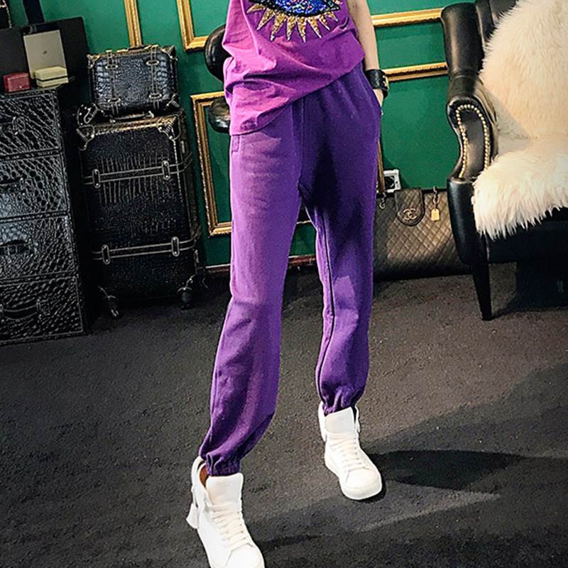 European goods 2019 Spring new pattern fashion Solid Easy Versatile Haren pants children motion leisure time trousersin the Women's clothing/Boutique , Pants , Casual pants category - from Buy2taobao.com to provide professional Taobao agent buy service