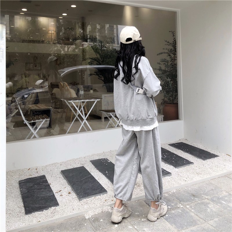 闲裤+小包包三件套女套装裤女装帅气春2019新款假两件卫衣+运动|ruв категории плесень играть/Аниме/вокруг/cos/настольные игры, Косплей одежды/реквизит/услуги, Косплей женской одежды - от Buy2taobao.com для оказания профессиональной услуги покупки агента Taobao