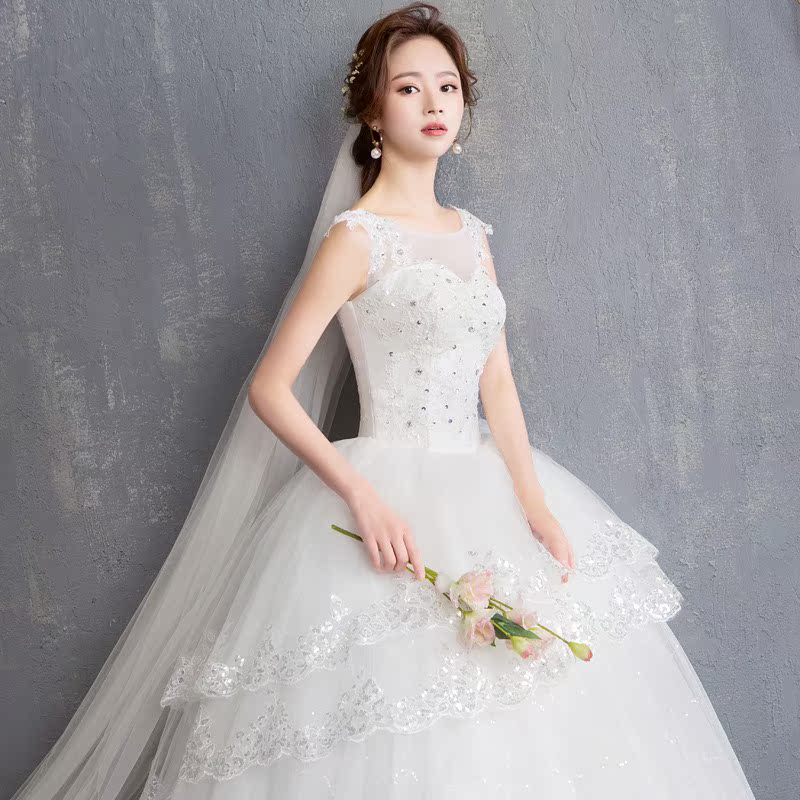 婚纱礼服2018新款手套显瘦拖尾中腰梦幻结婚赫本v领门撑出门纱裙|ruв категории Женская одежда, Cвадебные платья, свадебное платье - от Buy2taobao.com для оказания профессиональной услуги покупки агента Taobao