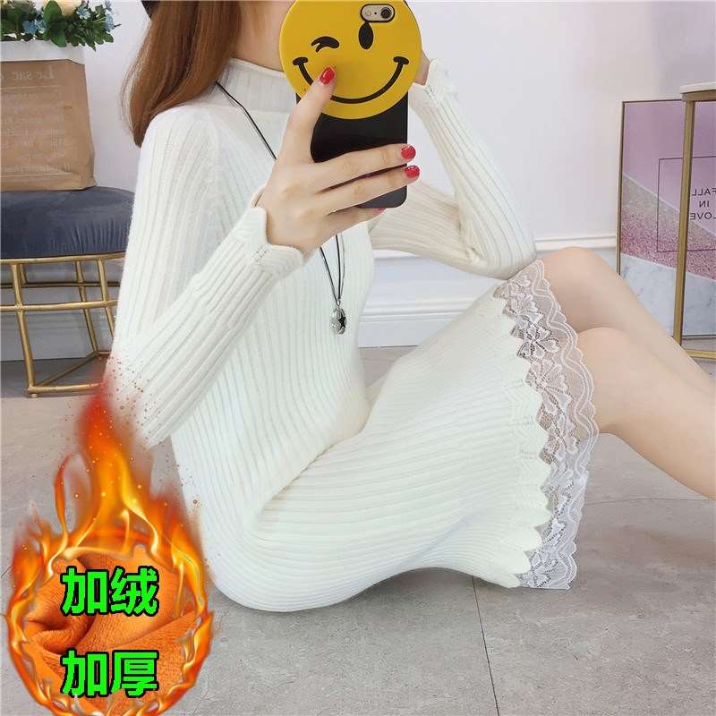 超火长款毛衣女2018新款初秋温柔风毛衣裙加厚打底衫女中长款秋冬|msdalam kategori Butik wanita / wanita, sweater - dari Buy2taobao.com untuk memberikan perkhidmatan ejen Taobao profesional membeli