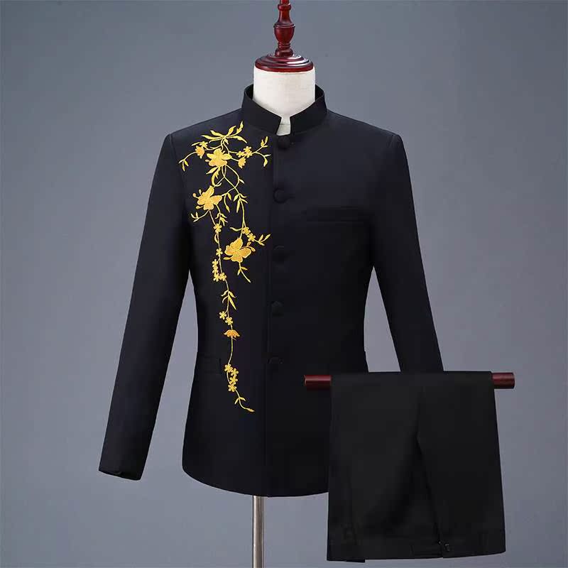 Chinese tunic suit suit Youth Chinese style The Chinese people Stand collar summer Self cultivation man Tang costume full dress Chorus costumein the Men's clothing, National costume category - from Buy2taobao.com to provide professional Taobao agent buy service