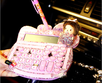 Cartoon Diamond Calculator personality computer Pink lovely to work in an office lovely girl fashion Arithmeticin the Electronic Dictionary/Electronic paper book/Stationery , Calculator category - from Buy2taobao.com to provide professional Taobao agent buy service