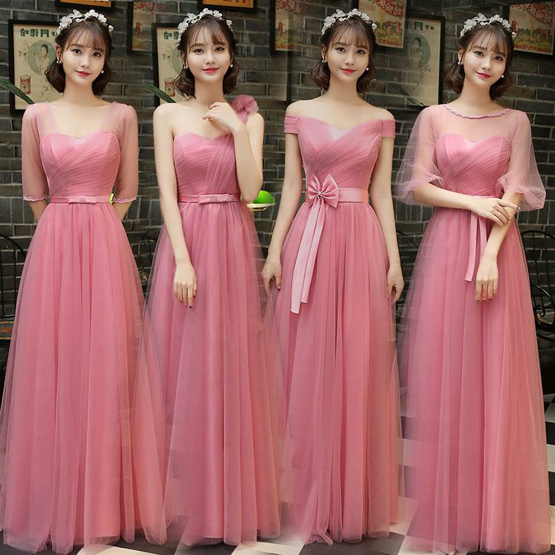full dress have more cash than can be accounted for Dress skirt 2018 new pattern Bean paste color Banquet full dress Sisters Bridesmaid have cash less than that is registered in the accounts Sister skirtin the Women's clothing/Boutique , Wedding/Cheongsam/Formal dress , Formal dress/Evening category - from Buy2taobao.com to provide professional Taobao agent buy service
