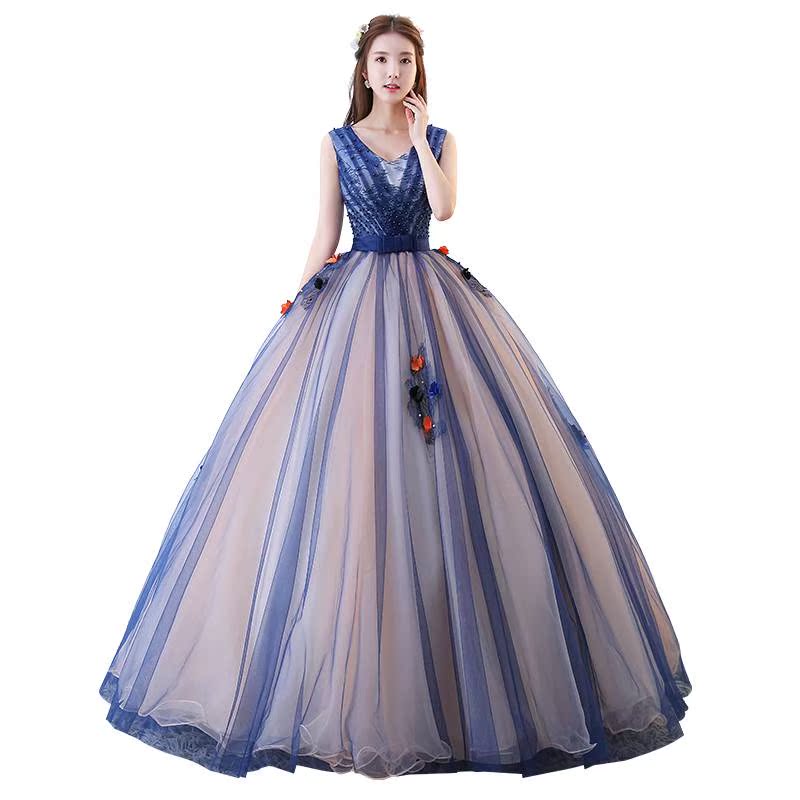 学生独唱演出服彩纱2019美声礼服声乐艺考蓬蓬裙女晚礼服长款晚蓬在类目 女装/女士精品, 婚纱/旗袍/礼服, 礼服/晚装中 - 来自Buy2taobao.com提供专业的淘宝代购服务