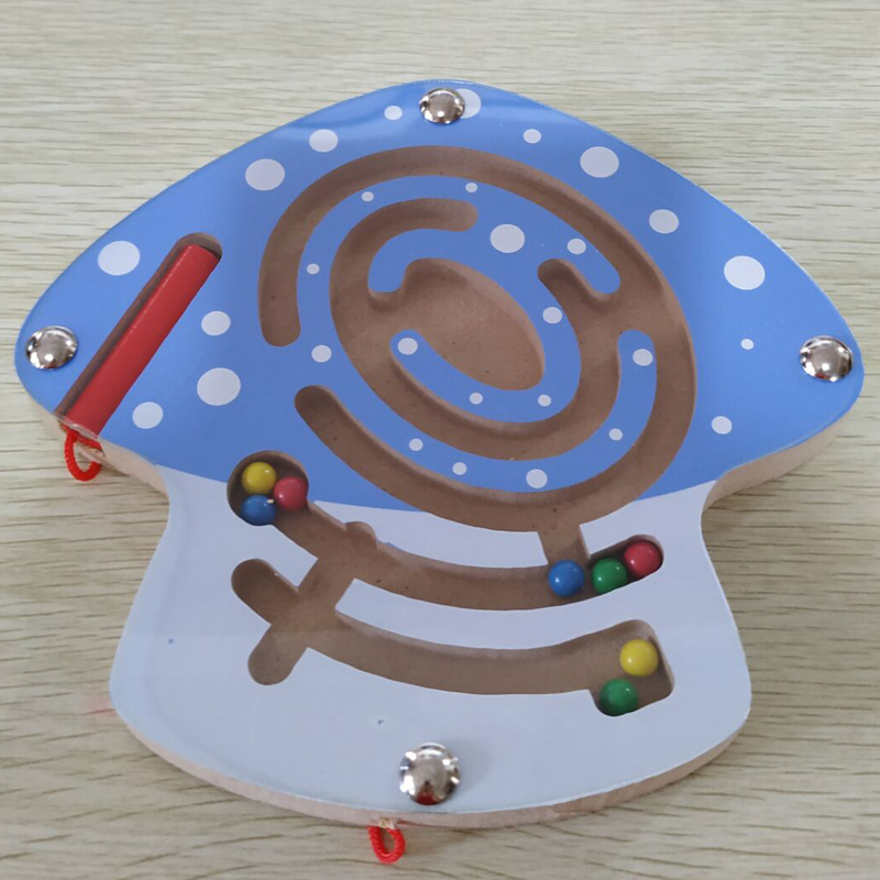 木质磁性运笔迷宫走珠儿童益智力玩具游戏幼儿园礼物早教具3-6岁|ruв категории игрушка/коляска/головоломка/блоки/модель, Разблокировать/лабиринт/кубик Рубика/умная игрушка, лабиринт класса - от Buy2taobao.com для оказания профессиональной услуги покупки агента Taobao