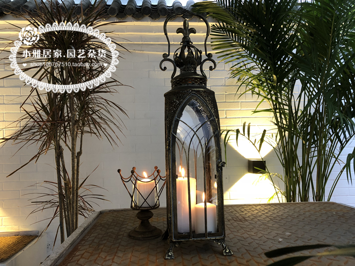shop Decoration decorate Groceries Retro Do the old Iron art Lantern Candlestick Hollow outdoors courtyardin the Home accessories , Candle/Candlestick , Candlestick category - from Buy2taobao.com to provide professional Taobao agent buy service