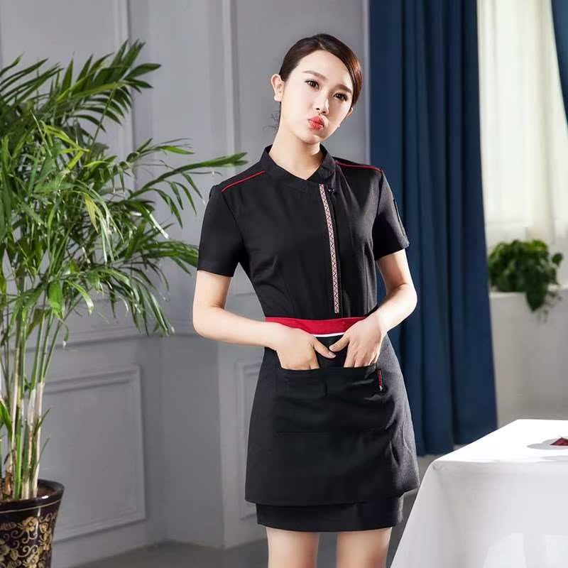 高档火锅店工作服夏装酒店西餐厅饭店快餐店服务员工作服短袖新款|ruв категории Женская одежда, костюм/студенты школьную форму/обмундирования, отель обмундирования - от Buy2taobao.com для оказания профессиональной услуги покупки агента Taobao
