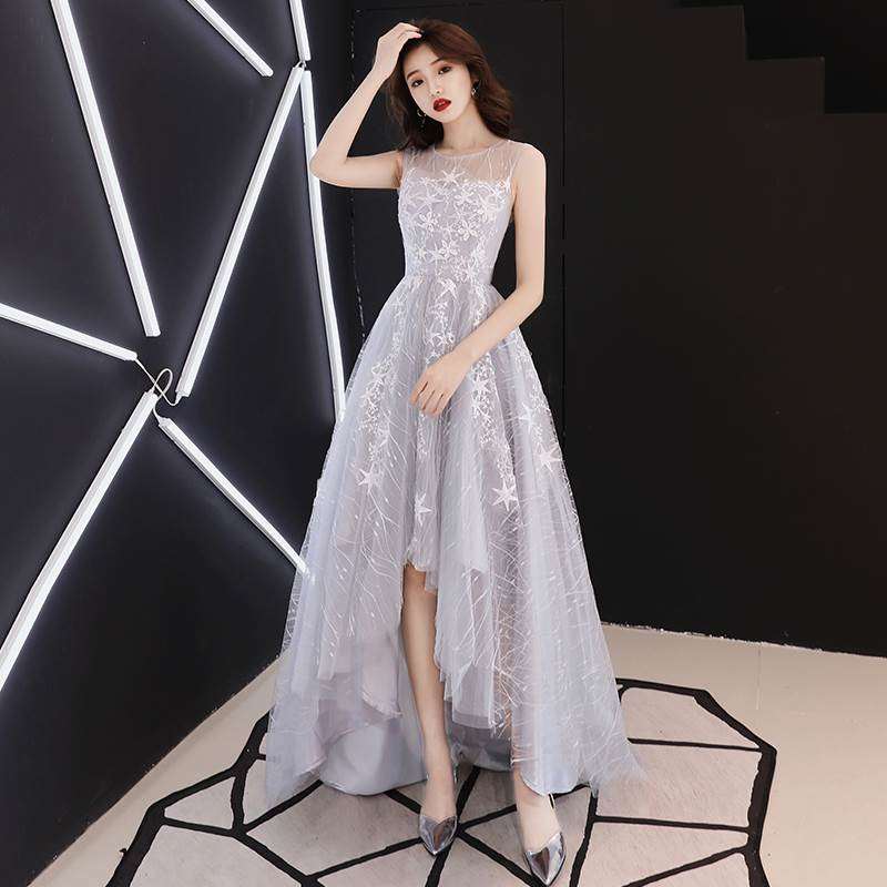 晚礼服裙女仙气 梦幻2019新款春宴会高贵修身前短后长主持人短款|ruв категории Женская одежда, Cвадебные платья, платье/вечернее платье - от Buy2taobao.com для оказания профессиональной услуги покупки агента Taobao