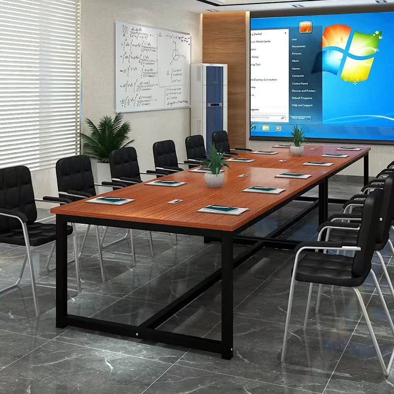 拼接创意会议桌办公室接待桌职员黑胡桃木加长长方形办公桌椅商务|msdalam kategori Perniagaan/perabot pejabat, perabot pejabat, meja, meja persidangan - dari Buy2taobao.com untuk memberikan perkhidmatan ejen Taobao profesional membeli
