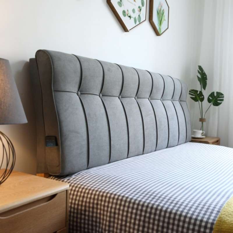 Northern Europe Headboard Soft roll Tatami Bedside Cushion Double Solid wood bed backrest Bedside cover Fabric art Washablein the Home Fabric , Pillow/Pillow category - from Buy2taobao.com to provide professional Taobao agent buy service