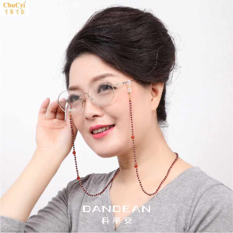 Original manual Mother gift Garnet Presbyopic glasses Sunglasses Sunglasses Eyewear chain glasses chain halterin the ZIPPO/Swiss Army Knife/Glasses , Glasses accessories,Care agent , Glasses bags category - from Buy2taobao.com to provide professional Taobao agent buy service