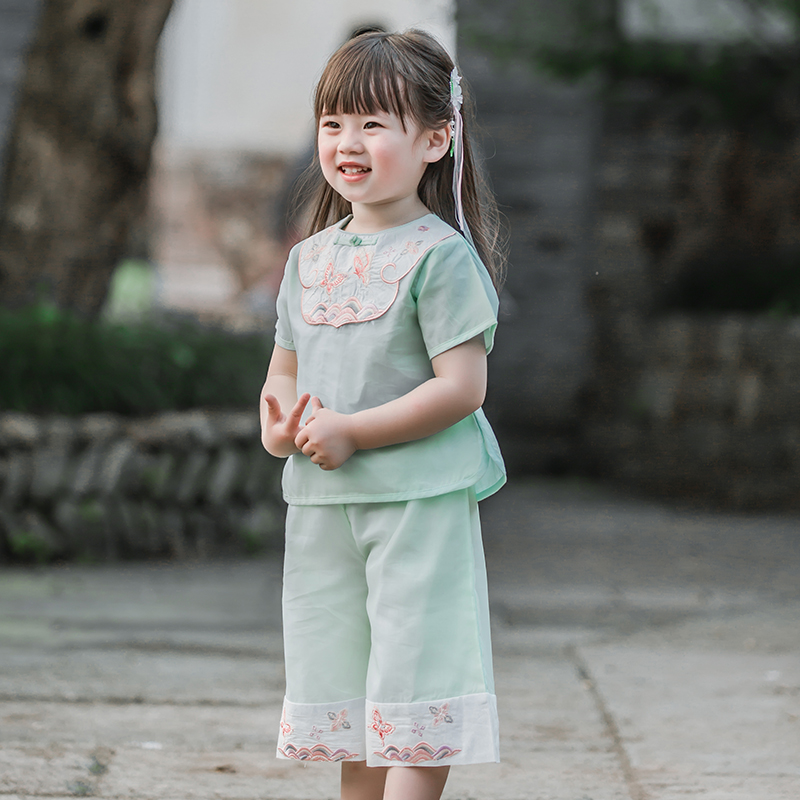 girl Hanfu Summer wear Little Girl Improvement suit Chinese style Ultra cents ancient costume Antiquity Children's clothing children Tang costumein the Children/Baby/Family fitted , Children's Robes/Costume/National costume , Costume category - from Buy2taobao.com to provide professional Taobao agent buy service