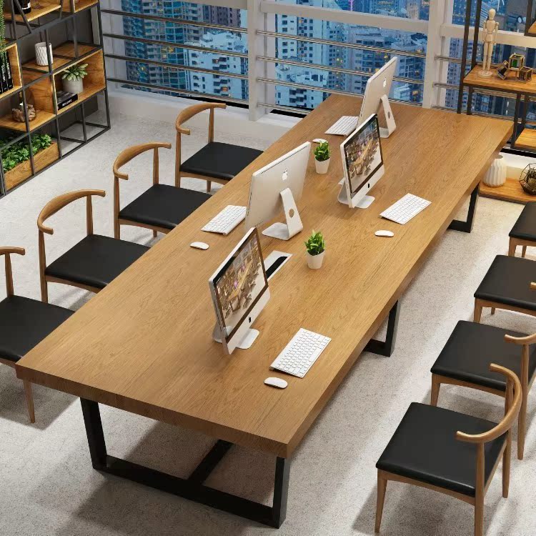 New products loft Industry large Long table Conference table Office solid wood to work in an office furniture Negotiate Tables and chairs deskin the Business/Office Furniture , Office Furniture , Desk , Conference table category - from Buy2taobao.com to provide professional Taobao agent buy service