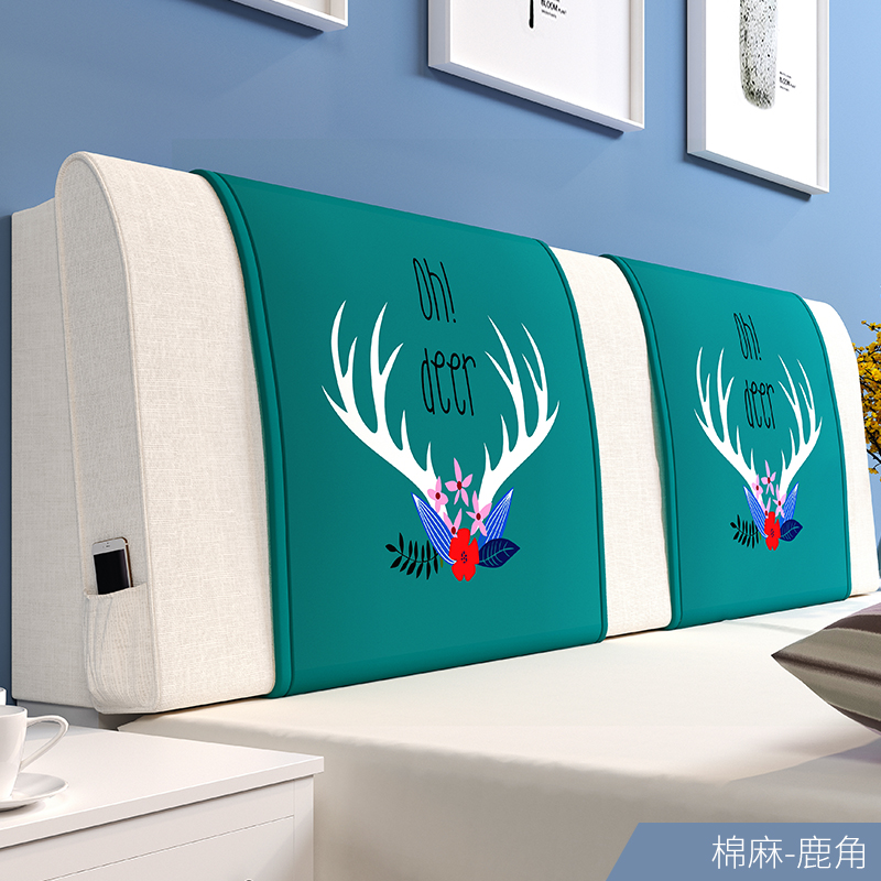 Tatami Bedside Fabric art Bedside Cushion Soft roll solid wood Pillow Northern Europe Double bed Head coverin the Home Fabric , Pillow/Pillow category - from Buy2taobao.com to provide professional Taobao agent buy service