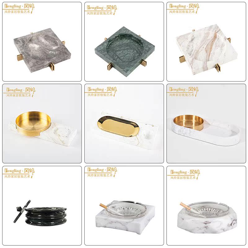 Marble ashtray Stainless steel Titanium natural White Jazz India Open Houses Soft decorations New productsin the Home accessories , Decorative items , Decorative ashtray category - from Buy2taobao.com to provide professional Taobao agent buy service