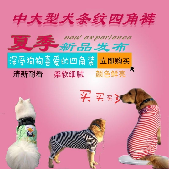 Dogs clothes Pets Large dogs Big Dog Golden Retriever Samoyed Spring and summer Medium summer Thin section Four feet stripein the Pet/Pet food and supplies , Pet apparel and accessories , Pet clothing/Raincoat category - from Buy2taobao.com to provide professional Taobao agent buy service
