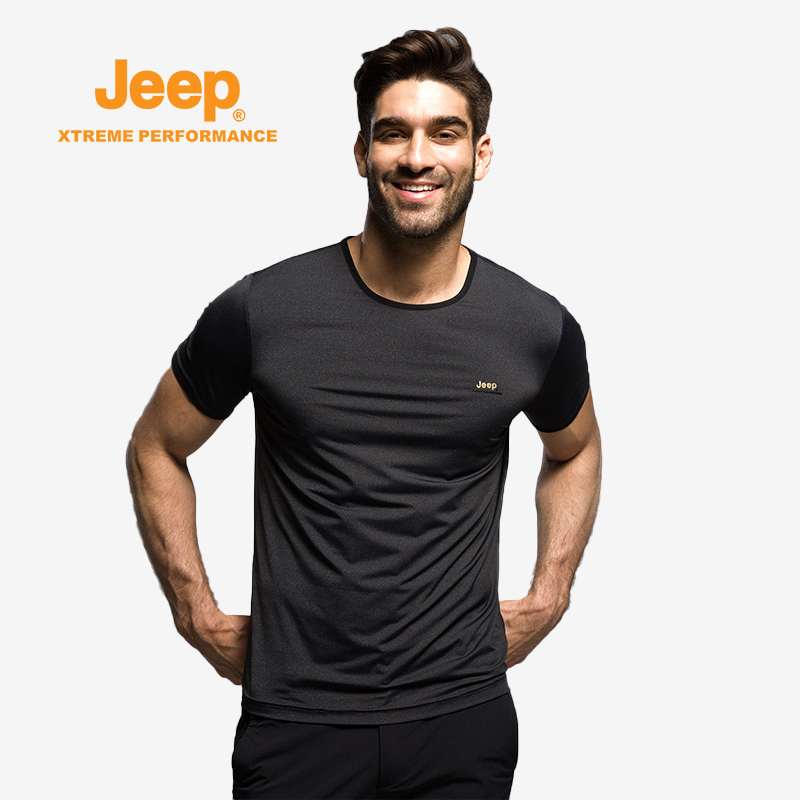 Jeep/吉普 19春夏男士戶外透氣短袖排汗清爽快幹T恤男在類目 戶外/登山/野營/旅行用品, 戶外服裝, 速乾衣褲, 速幹T恤中 - 來自Buy2taobao.com提供專業的淘寶代購服務