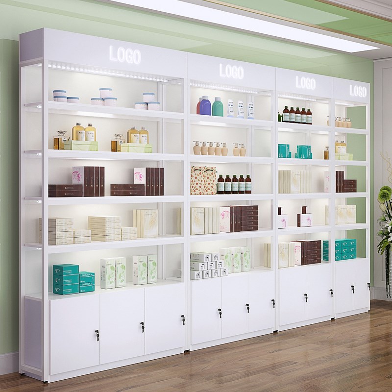 Wooden shelves solid wood capacity Log Cosmetics Manicure shop Display cabinet household Showcase Beauty Shop simple and easyin the Business/Office Furniture , Shelf/Showcase , Boutique Showcase/Showcase category - from Buy2taobao.com to provide professional Taobao agent buy service