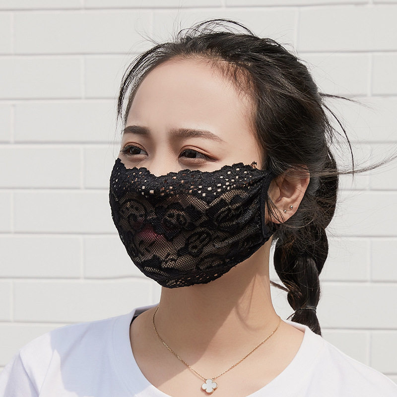 summer new pattern lady sexy black Lace monolayer Sunscreen Mask outdoors Riding protect Modesty Maskin the Home Daily , Protective Equipment , Masks category - from Buy2taobao.com to provide professional Taobao agent buy service