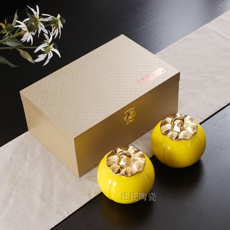 household Canister black tea Empty Box currency ceramics Tea pot high-grade Tea packing Gift box Cattyin the Tableware , Tea set , Tea caddy category - from Buy2taobao.com to provide professional Taobao agent buy service