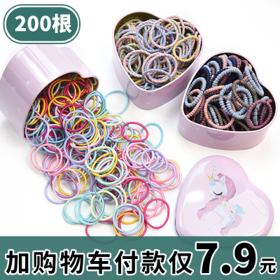 儿童皮筋发绳头饰女童扎头发橡皮筋发圈宝宝头绳不伤发简约小皮筋