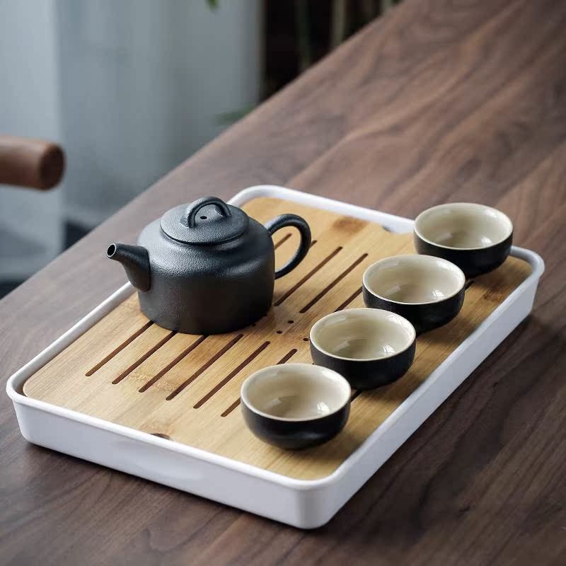 2019黑陶功夫茶具初夏 簡約日式幹泡茶盤家用茶壺蓋碗茶在類目 餐飲具, 茶具, 功夫茶具中 - 來自Buy2taobao.com提供專業的淘寶代購服務