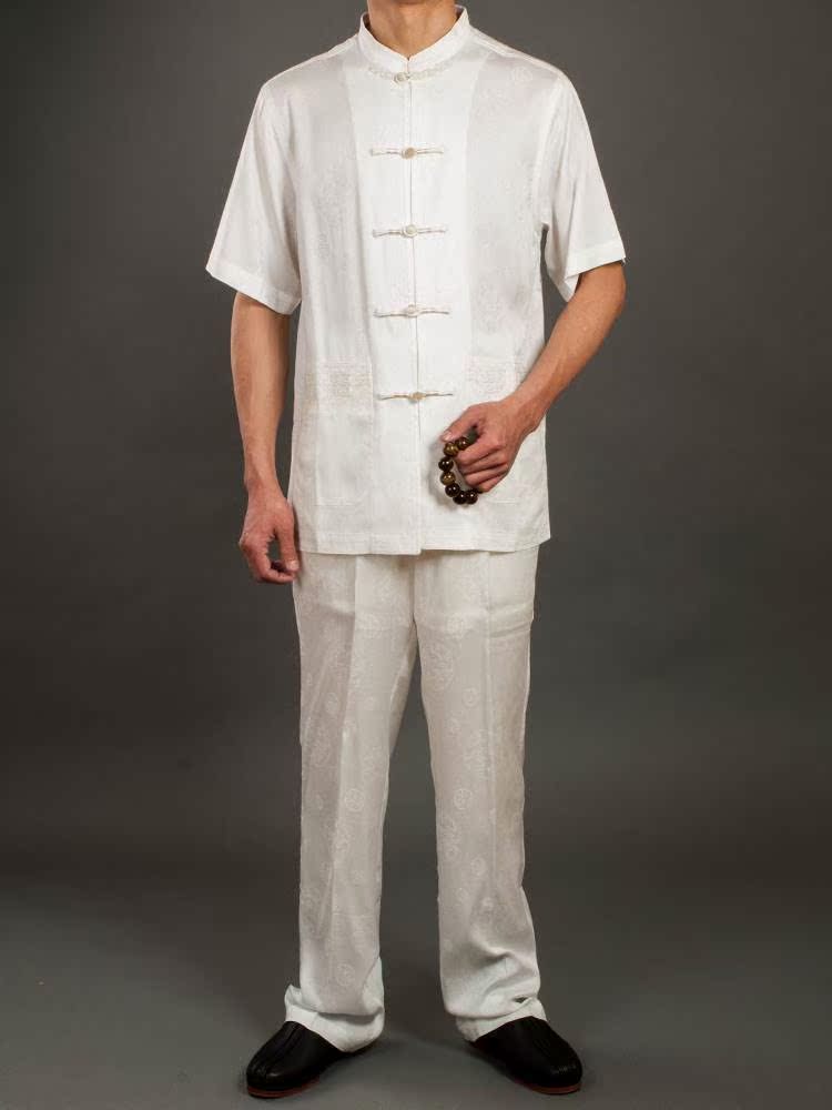 唐装高档爸爸男士上衣 民族服装中年短袖装大码 中国风中式夏装|ruв категории Мужская одежда, национальная одежда - от Buy2taobao.com для оказания профессиональной услуги покупки агента Taobao