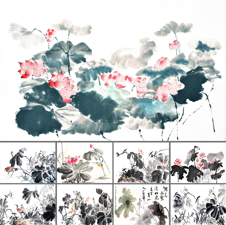 Chinese painting Ink Lotus Lotus Lotus Chinese style Decorative painting Background wall JPG high definition Gallery design source materialin the Business affairs/Design Services, Design Services, Like Figure/Renderings sales category - from Buy2taobao.com to provide professional Taobao agent buy service