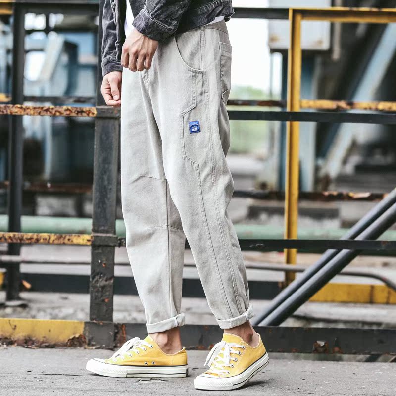 Agency purchase Original Europe and America Simplicity Versatile Basics black work clothes Pencil Pants Young men Trend leisure time trousersin the Men's clothing, Casual pants category - from Buy2taobao.com to provide professional Taobao agent buy service