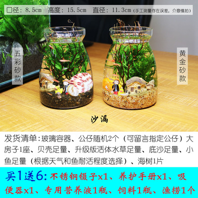 生态瓶 鱼 微景观 免鱼虾生态鱼瓶造景鱼缸水diy办公桌面斗鱼小|ruв категории животное/Животное питание и принадлежностей, аквариум мира, аквариум аквариум оборудования и т.д., экологическая бутылка/цилиндр творчества/рабочий столName - от Buy2taobao.com для оказания профессиональной услуги покупки агента Taobao