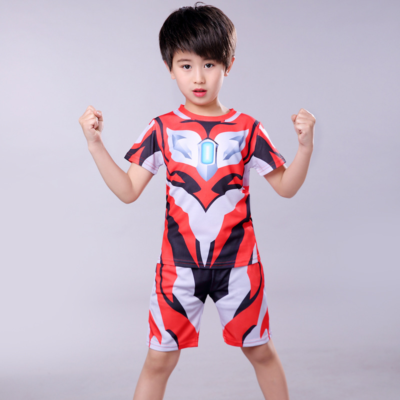 夏季奥特曼衣服男孩2019新款夏季儿童迪迦宝宝赛罗男童套装童装两在类目 童装/婴儿装/亲子装, 套装中 - 来自Buy2taobao.com提供专业的淘宝代购服务