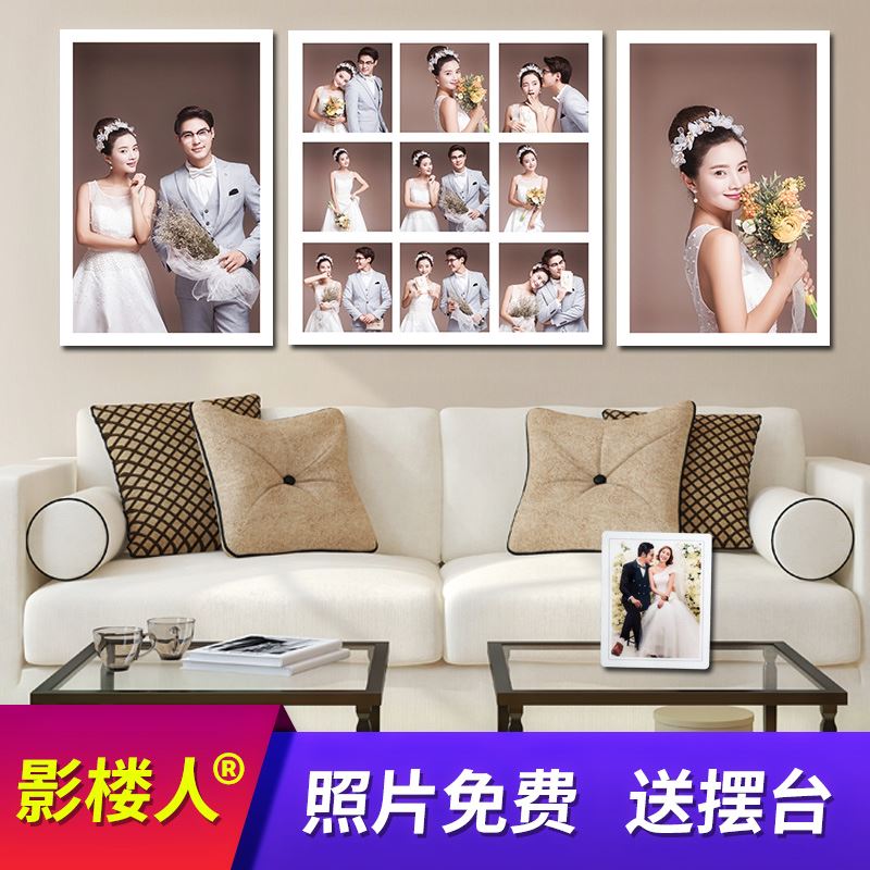 Wedding photos enlarge Wall hanging Big Frame Wedding Family portraits Photo crystal Swing sets 36 48 Inch combination productionin the Home accessories , Frame/Frames category - from Buy2taobao.com to provide professional Taobao agent buy service