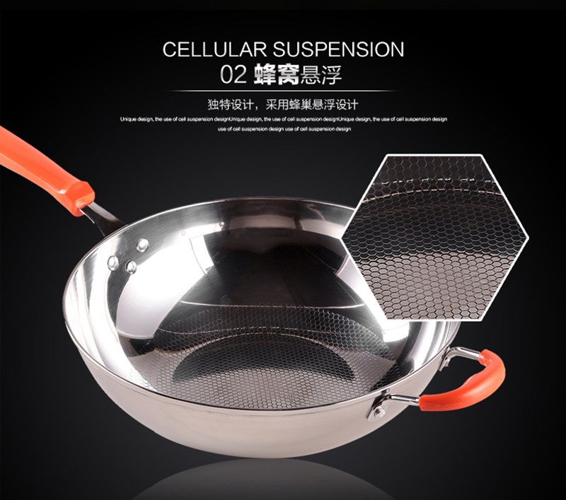 不生鏽不鏽鋼炒鍋加厚全能炒菜無煙專用電陶爐三層鋼健康鍋具家用在類目 廚房/烹飪用具, 烹飪用具, 鍋具/煲/燒水壺, 炒鍋中 - 來自Buy2taobao.com提供專業的淘寶代購服務