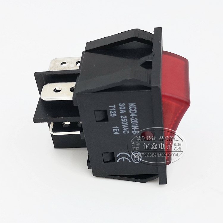 大功率30a船型4脚带灯开关翘板开关 烤箱电源开关 电器按钮 220v|ruв категории Цифровые аксессуары, рынок электронных компонентов, переключатель/кнопка, судовой выключатель - от Buy2taobao.com для оказания профессиональной услуги покупки агента Taobao