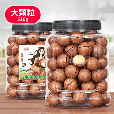 临小姐 含罐510重克夏威夷果新货澳洲坚果孕妇零食罐装送开口器