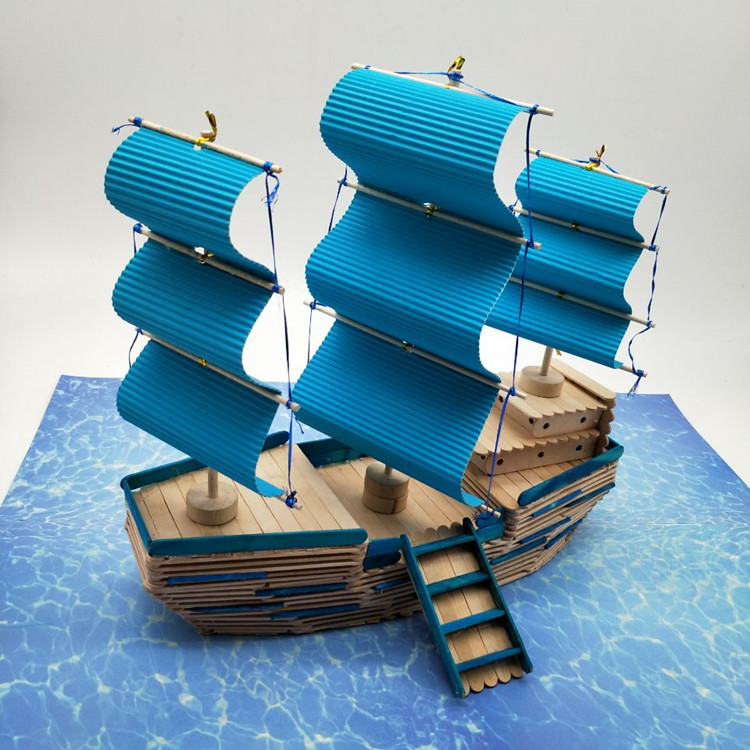 雪糕棒diy手工制作轮帆船模型材料儿童创意手工制作木棍冰棒棍在类目 模玩/动漫/周边/cos/桌游, 模型制作工具/辅料耗材中 - 来自Buy2taobao.com提供专业的淘宝代购服务