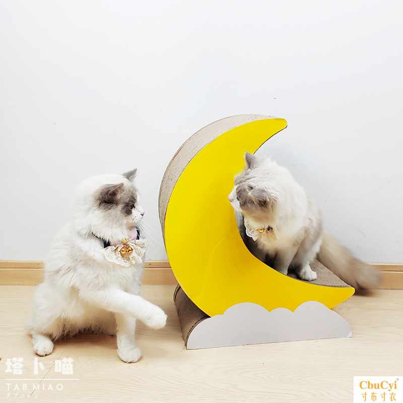 月亮猫抓板宠物磨爪器立式耐磨瓦楞纸猫窝布偶猫爪板用品在类目 宠物/宠物食品及用品, 猫/狗玩具, 猫抓板中 - 来自Buy2taobao.com提供专业的淘宝代购服务