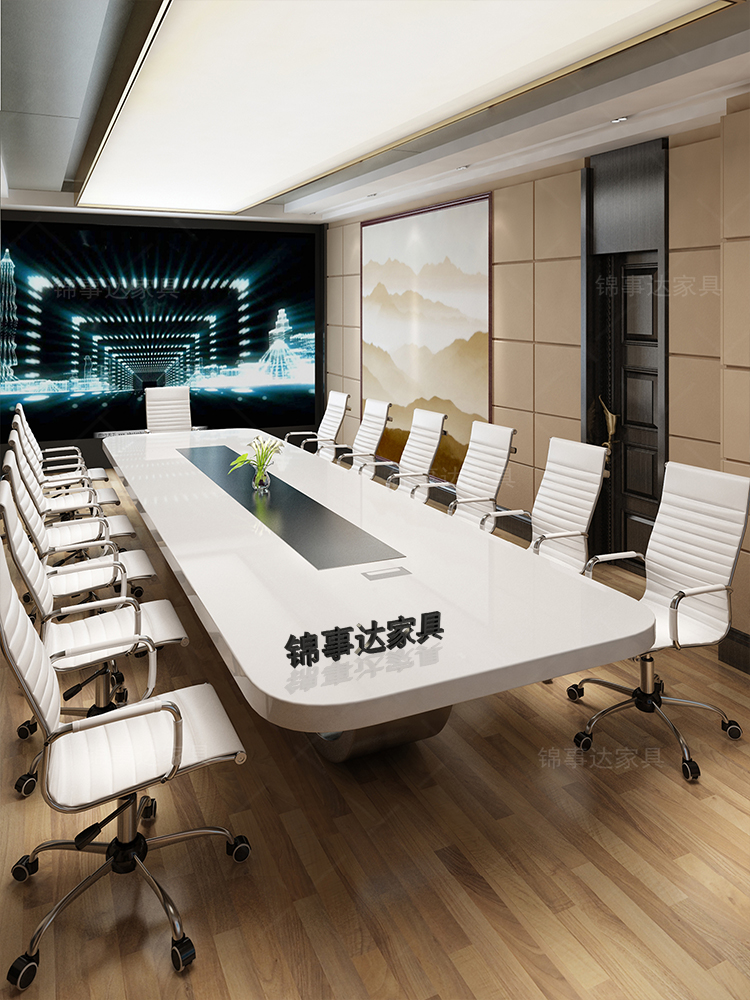 办公家具烤漆会议桌长桌白色简约现代创意大型办工桌椅长条洽谈桌在类目 商业/办公家具, 办公家具, 办公桌, 会议桌中 - 来自Buy2taobao.com提供专业的淘宝代购服务