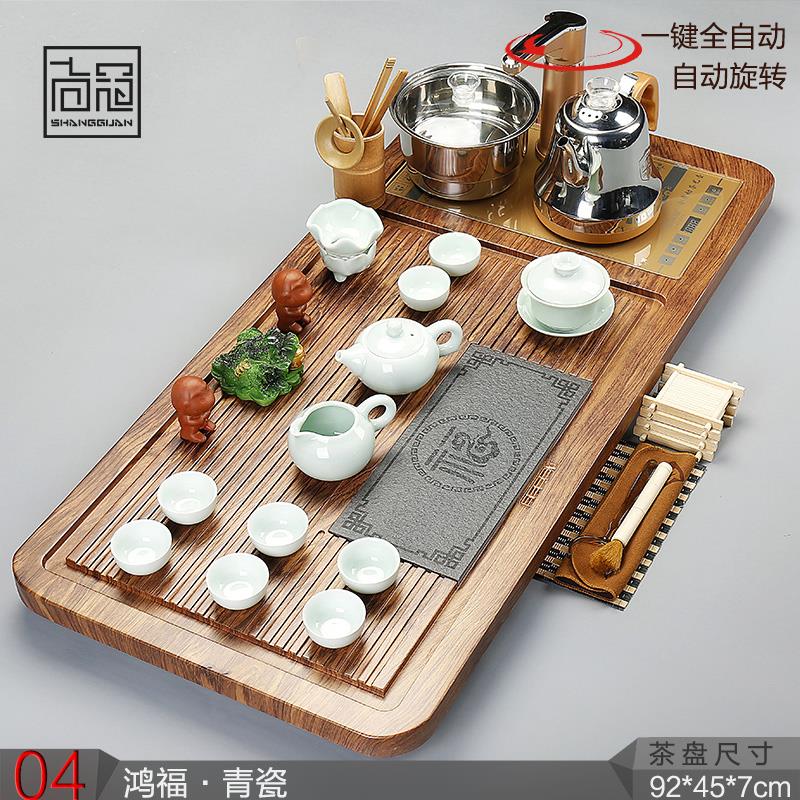 功夫紫砂陶瓷茶杯茶台全自动电磁炉茶盘整套茶具套装家用喝茶实木在类目 餐饮具, 茶具, 整套茶具中 - 来自Buy2taobao.com提供专业的淘宝代购服务
