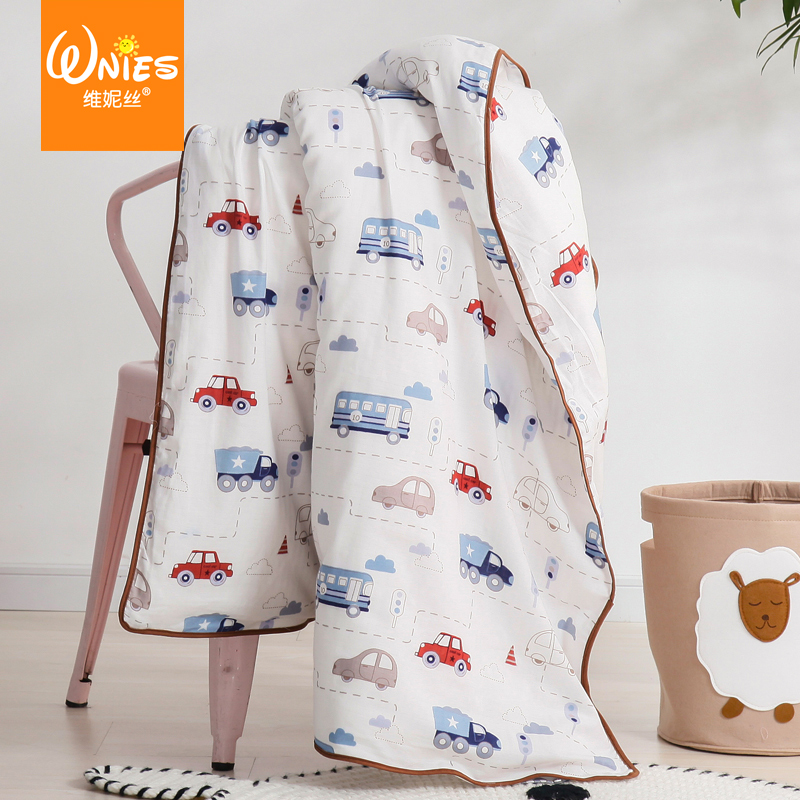 kindergarten baby children pure cotton Gauze Quilt cover 1.2m Cartoon baby Quilt cover singleton 1.5 M bedin the Bedclothes , Quilt category - from Buy2taobao.com to provide professional Taobao agent buy service